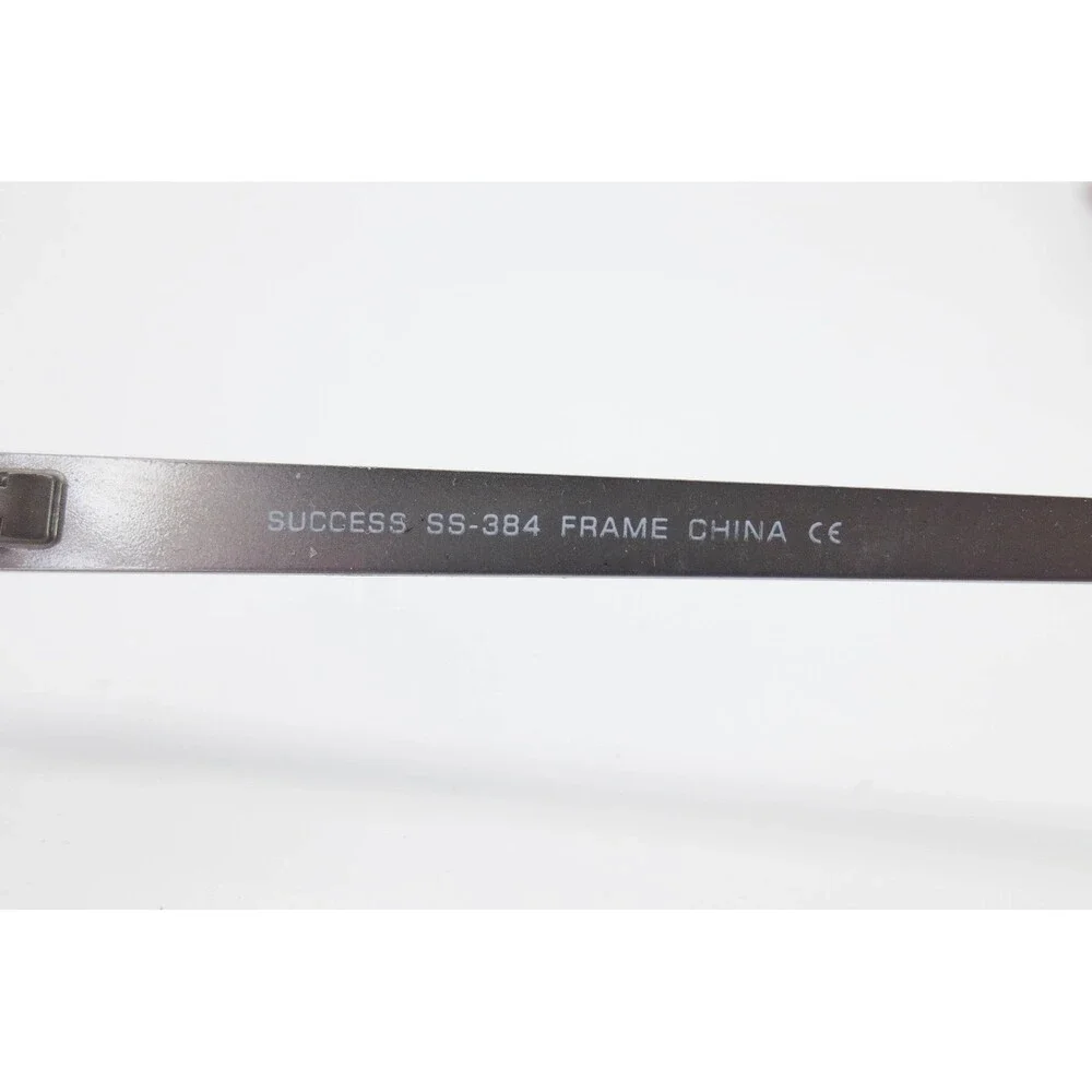 Success SS-384 Eyeglass Frames Burgundy Pewter Metal Cat Eye 56-17-145 Glasses